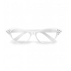 lunettes rétro blanches