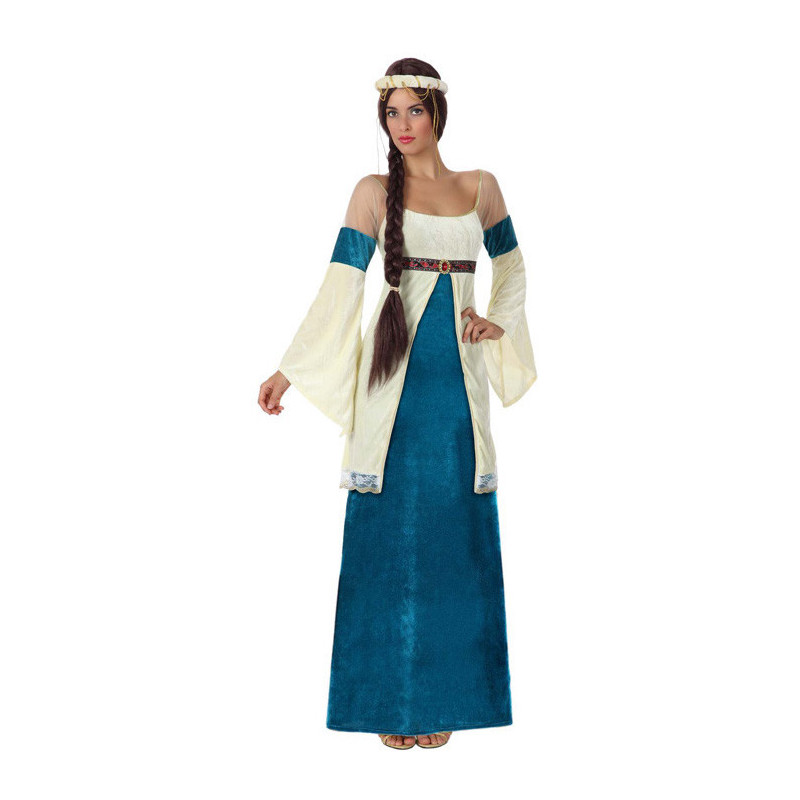 Costume Médiévale bleue femme