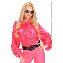 chemise disco femme rose
