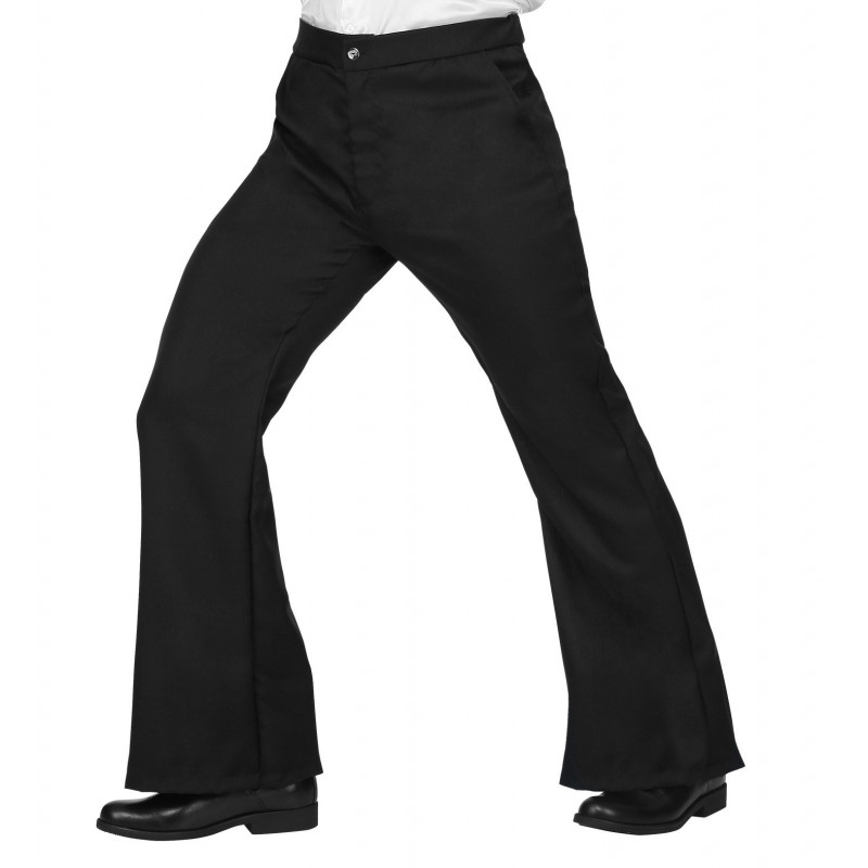 vente pantalon disco noir