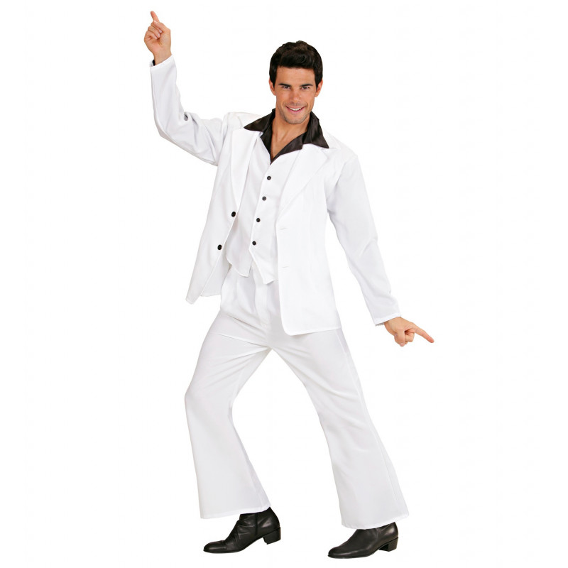 costume disco blanc homme