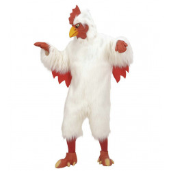 costume poulet blanc