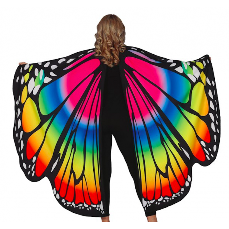 ailes papillon tissu multicolore