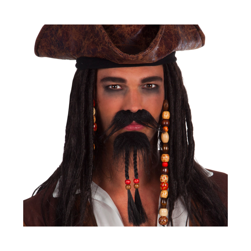 moustache-barbe pirate des caraibes