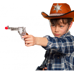 pistolet western en plastique