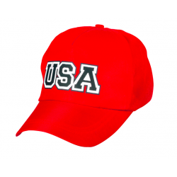 casquette usa rouge