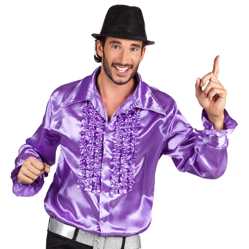 vente occasion chemise disco violet