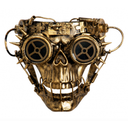masque squelette steampunk