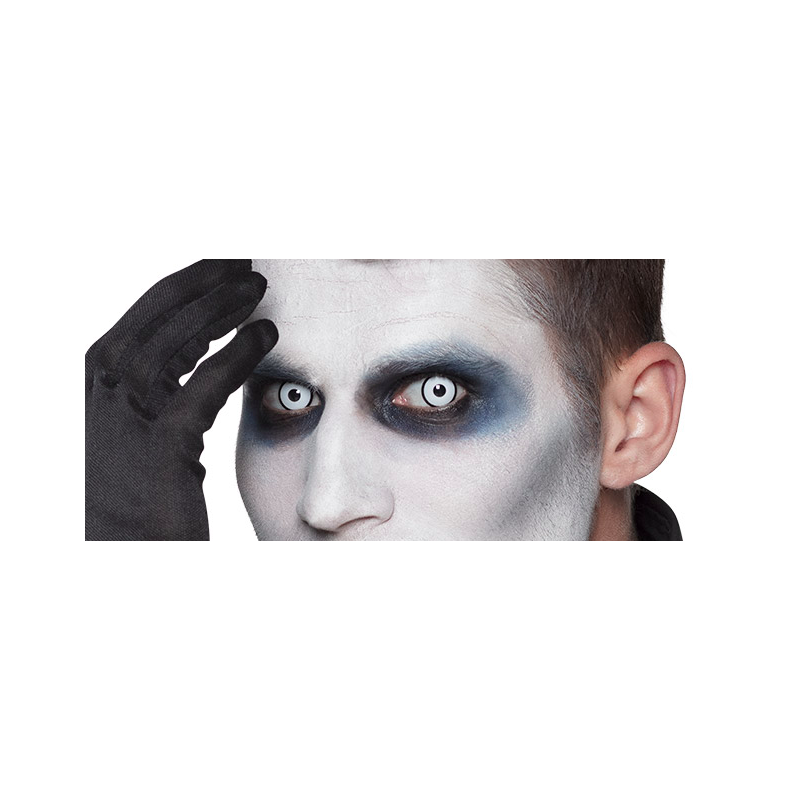 Lentilles Manson oeil blanc cerclé noir-journalière