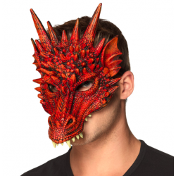 masque dragon rouge