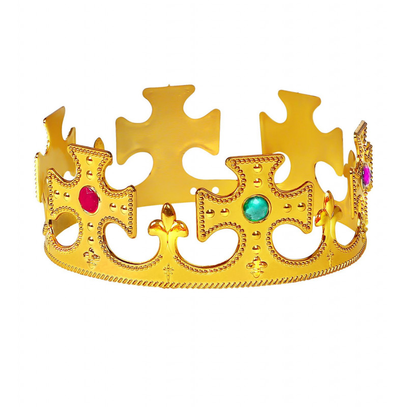 couronne de roi en plastique