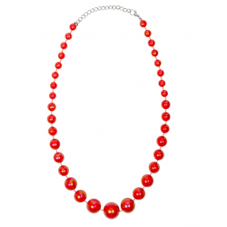 collier rouge perles