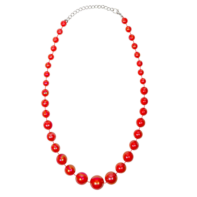collier rouge perles
