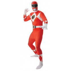 Costume Powers Rangers rouge homme