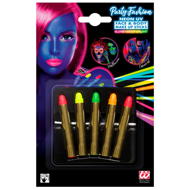 5 crayons néon fluo maquillage