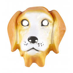 Masque de chien en plastique