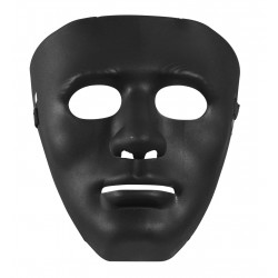 masque neutre noir avec front
