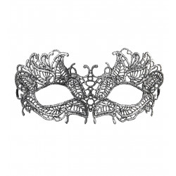 loup dentelle argent tissu