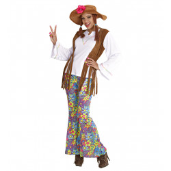 Costume Hippie gilet Femme...
