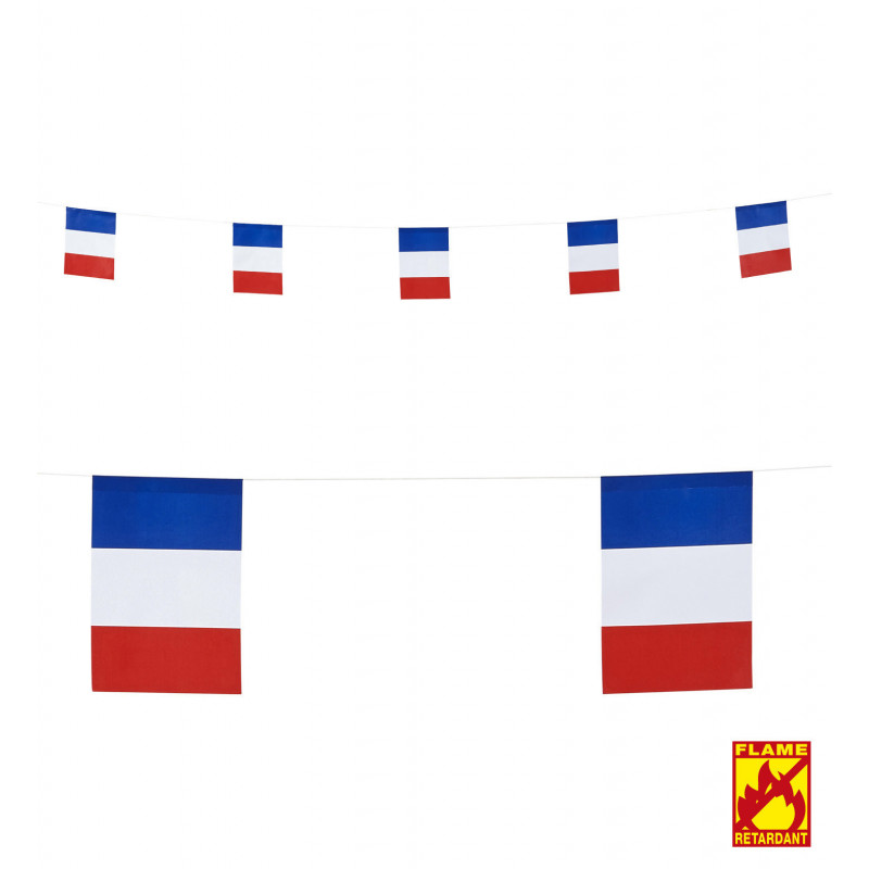 Guirlande drapeau France papier