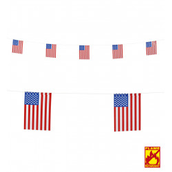 Guirlande drapeau américain papier