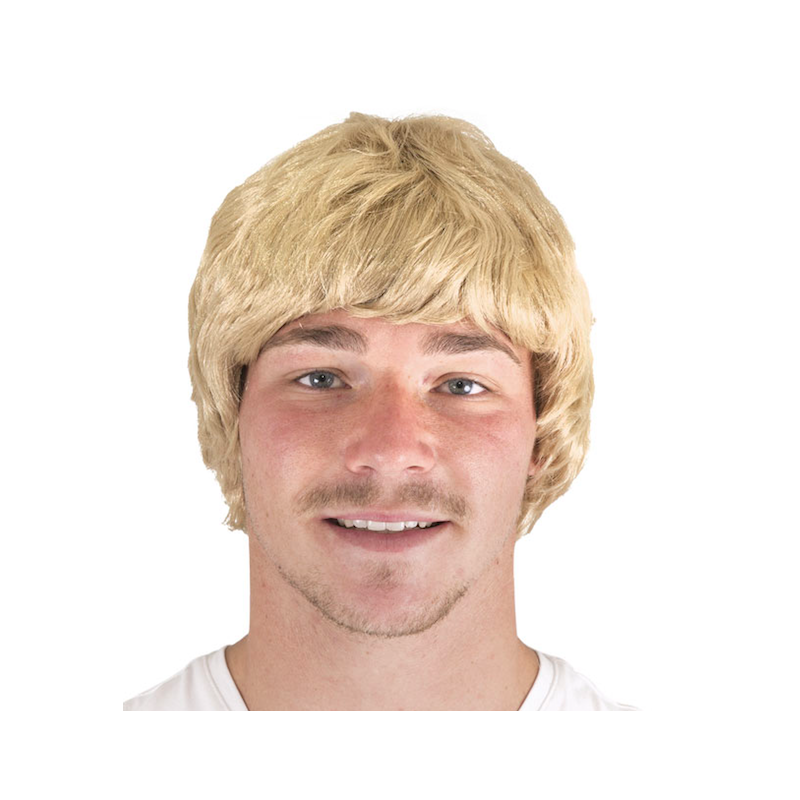 Perruque raide blond Perruque raide blond