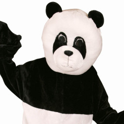 Panda Mascotte Adulte Homme Costume OURS NATURE ANIMAL Noir Blanc Halloween 