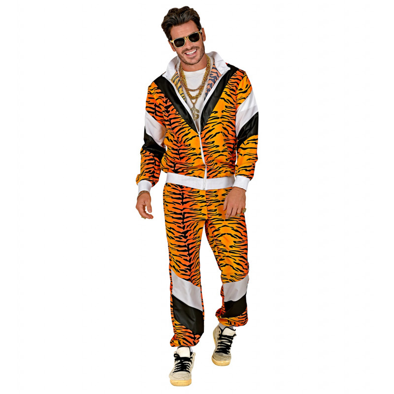 Costume Jogging année 80 Tigre Homme
