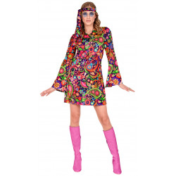 Costume Robe année 60 Hippie Disco