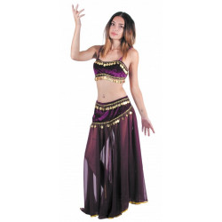 Costume Danseuse du ventre Violet