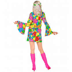 Costume Robe année 70s Disco le Style Groovy Femme