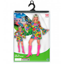 Costume Robe année 70s Disco le Style Groovy Femme