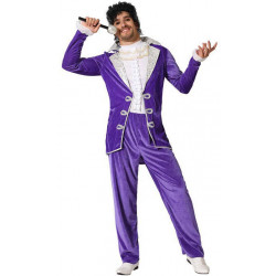 Costume Prince Rock Star Violet Homme