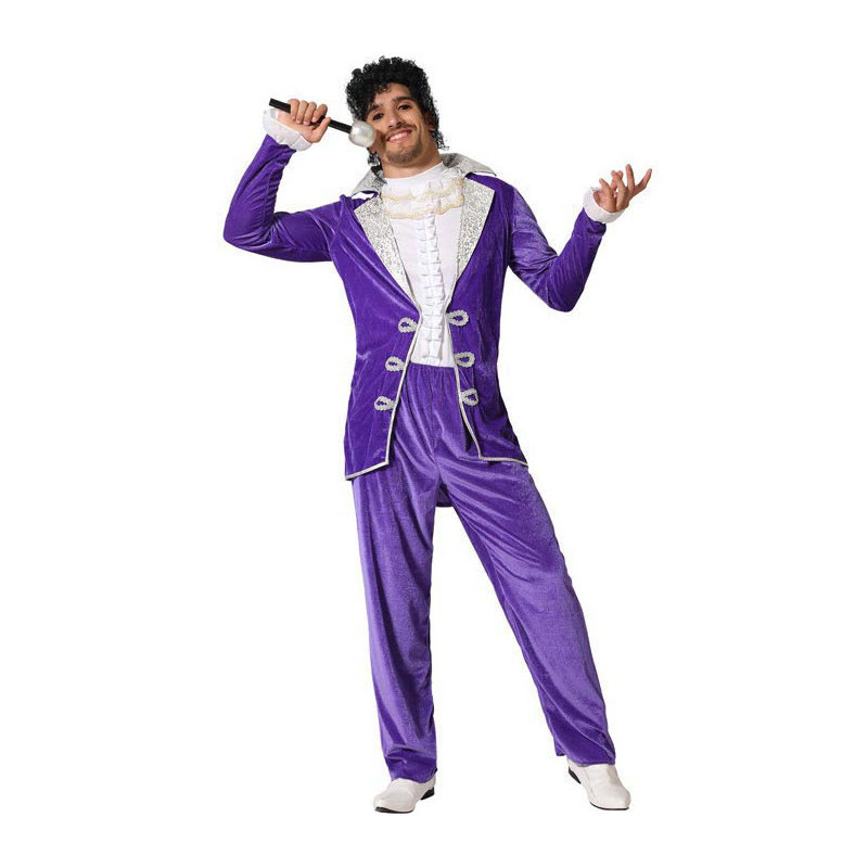 Costume Prince Rock Star Violet Homme