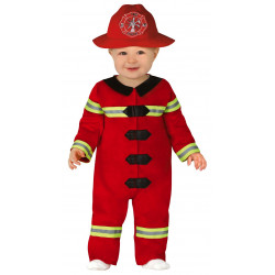Costume Pompier rouge Bébé