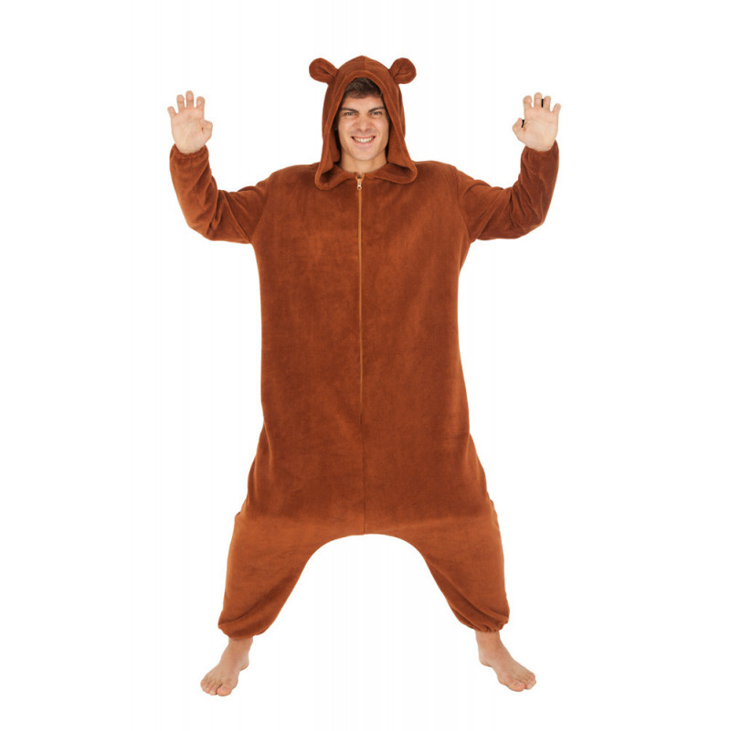 Costume Kigurumi Ours marron