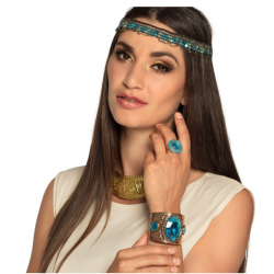Bracelet Egyptien bleu en métal