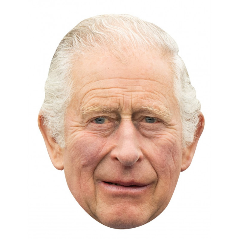 Masque Roi Charles III en carton