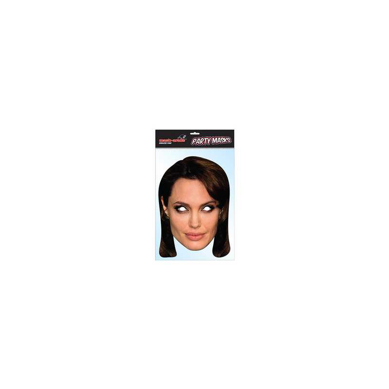 Masque Angelina Jolie en carton
