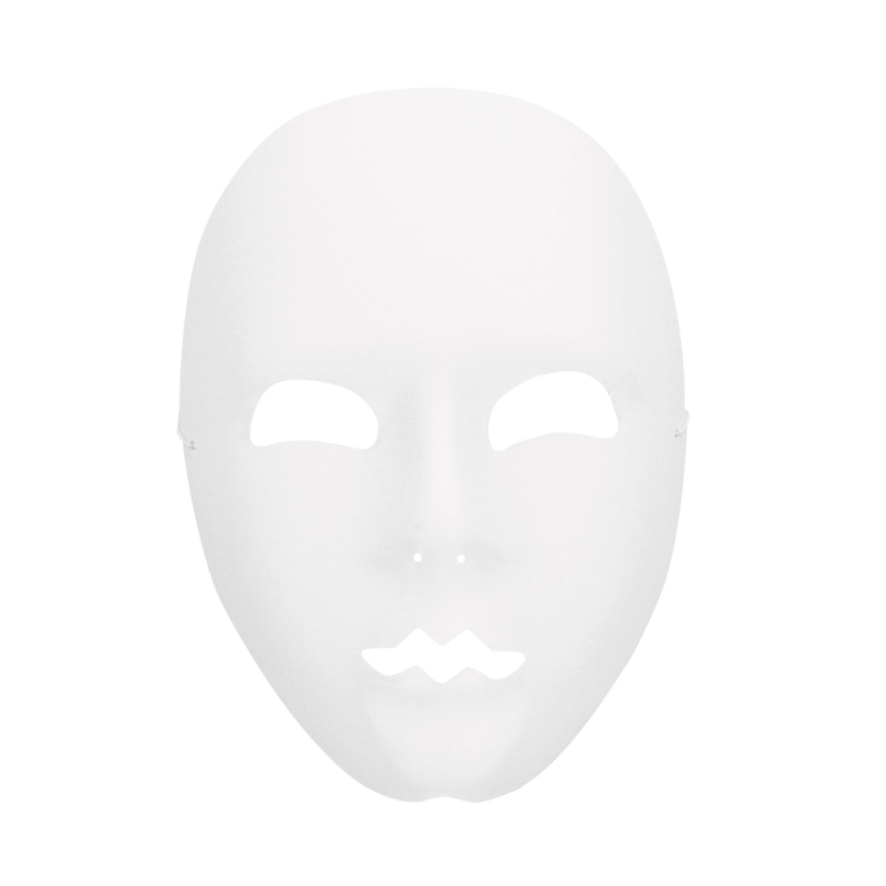 Masque neutre Blanc avec front