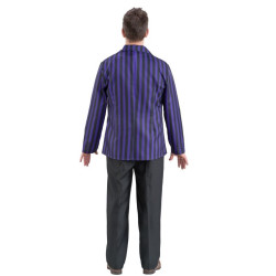 CCostume Uniforme Noir / Violet Mercredi Addams Homme