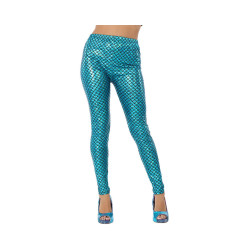 Legging sirène bleu