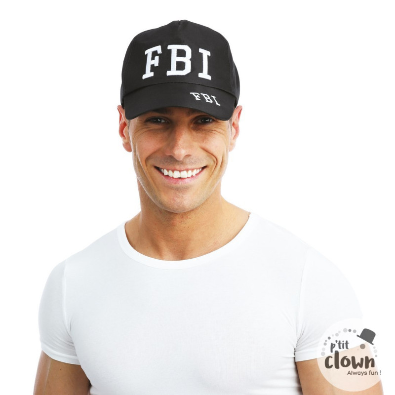 Casquette FBI noire