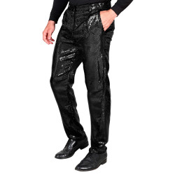 Pantalon sequins disco Noir BM