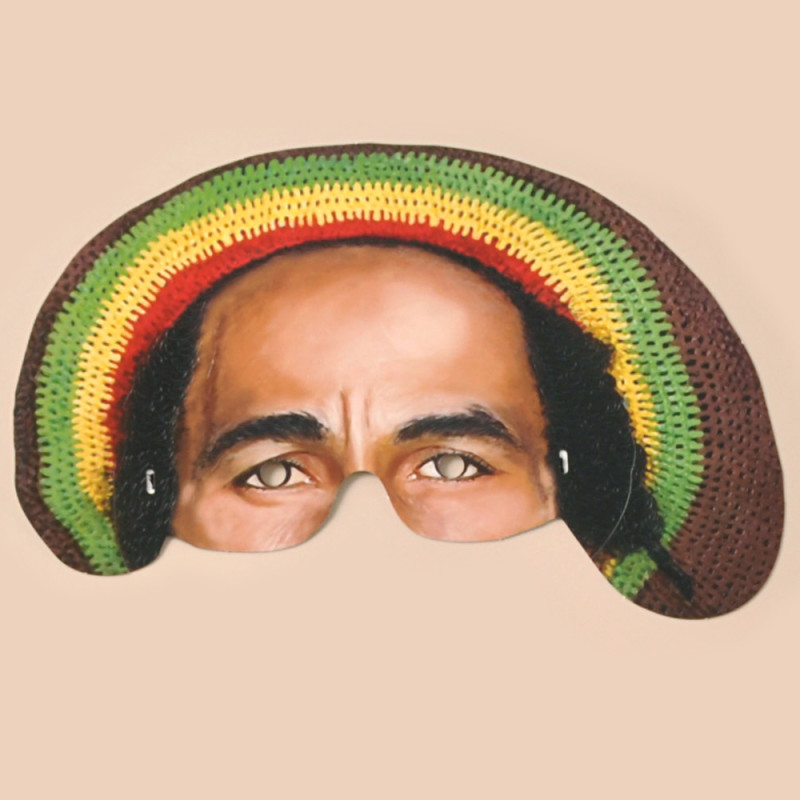 Masque Bob Marley en carton