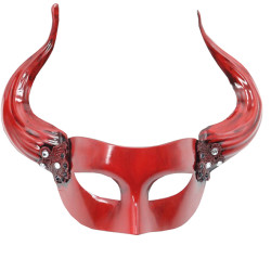 Masque Diable cornes rouge
