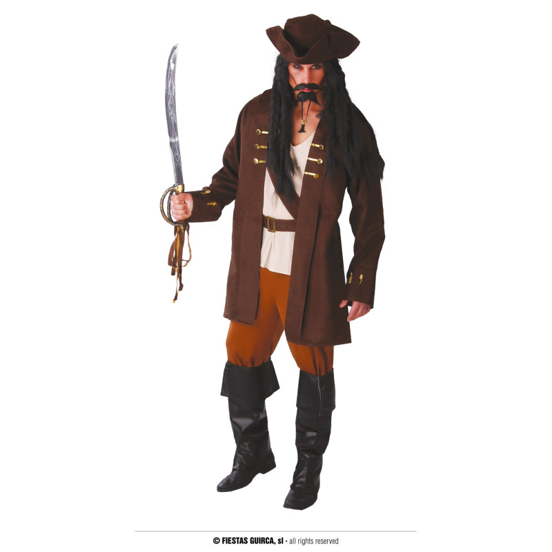 Déguisement Capitaine Pirate des caraïbes / Corsaire Homme
