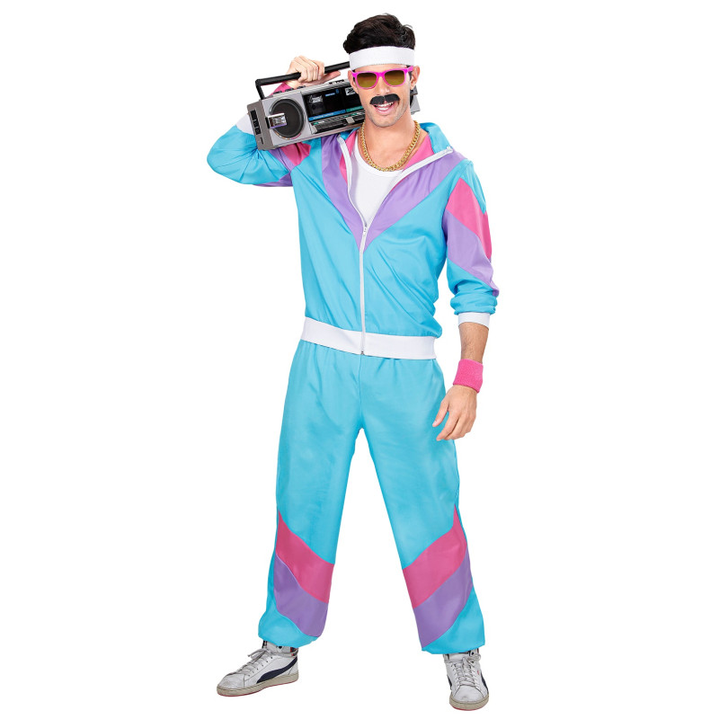 Costume Jogging année 80 fluo Bleu vendu entre 15 à 20 euros Costume Jogging année 80 fluo Bleu vendu entre 15 à 20 euros