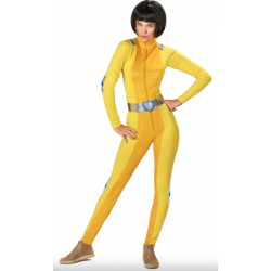 Costume Combinaison Totally Spies jaune vendu entre 20 à 25 euros