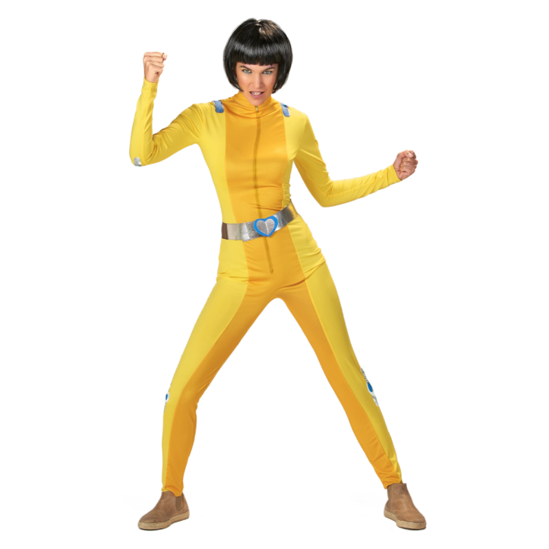 Costume Combinaison Totally Spies jaune vendu entre 20 à 25 euros Costume Combinaison Totally Spies jaune vendu entre 20 à 25 euros